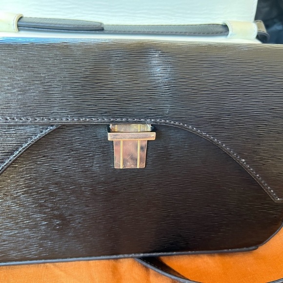 Authentic Alexander Wang  textured patent leather tri fold shoulder bag black! - Picture 3 of 13